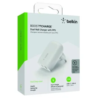 Belkin BOOST Charge 37W Duallad. USB-C 25W PD + USB-A WCB007vfWH