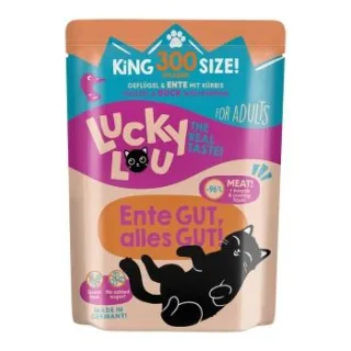 Lucky Lou Nassfutter Katze Adult Ente und Geflügel 12x300 g