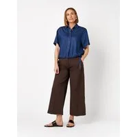 TONI Culotte mit extra weitem Beinverlauf und Bügelfalte, Stretch