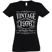 Youth Designz T-Shirt Vintage 1976 Damen Tshirt zum 50. Geburtstag mit lustigem Spruch zum Geburtstag