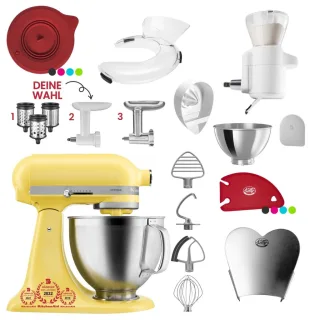 KitchenAid 4,7 Liter KSM195 Spar-Set mit Sieb mit digitaler Waage &...