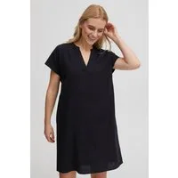 OXMO Blusenkleid OXAnette Sommerliches Leinen-Mix Kleid