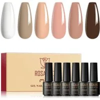 KINSI Nagellack-Set Starter Gel-Nagellack Set mit 6 Farben – Ideal für Anfänger, Perfekte Geschenkidee
