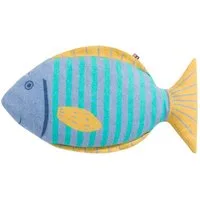 DAVID FUSSENEGGER Dekokissen Kissen gefüllt Juwel 'Fisch' 30 x 54 cm Blau
