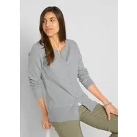 bonprix Strickjacke gerade Passform, unifarben, aus Baumwollmischung, mit Knopfleiste