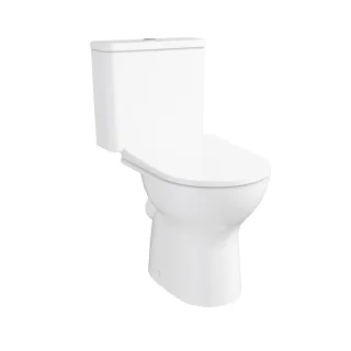 VitrA New S20 Round Tiefspüler-Stand-WC-Paket mit WC-Sitz Super Slim Weiß Hochglanz,9884B003-7200 9884B003-7200
