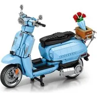 Reobrix Lambretta Klemmbaustein Set 1169 Teile Blau Spielbausteine