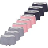 Schiesser Panty 9er Pack Teens Girls 95/5 Organic Cotton (Spar-Set, 9-St) Short Slip - Baumwolle - Mit softem Bund, Bequemer Beinausschnitt