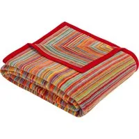 Wohndecke Jacquard Decke Malang, IBENA, mit filigranen Streifen, made in Europe