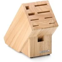 Continenta Messerblock (1tlg), mit Scherenschlitz, Gummibaum 22x11,5x22cm