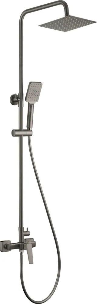 Neuesbad Serie 660 3-Funktionen Duschsäule mit Armatur, Titan NB1DENQLD4XM1