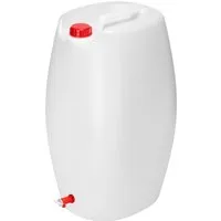 Garronda Kanister 60L Wasserkanister mit Hahn BPA-frei Wassertank Kanister Weiß GD-0083 (1 St), BPA-Frei