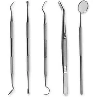 K-Pro Zahnbürste Zahnpflege Instrumente - 5er Set, Zahnsteinentferner, Plaqueentfernung, Dentalwerkzeug