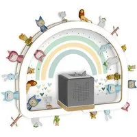 Holzura Kinderregal Tonie Regal Regenbogen mit magnetischem Rahmen für Toniefiguren