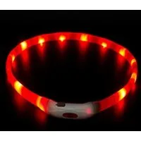 Illes-Laedchen Hunde-Halsband Hunde-Halsband LED Leuchtring Leuchthalsband große Farbauswahl, wiederaufladbar mit mitgeliefertem Kabel Typ C