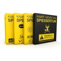 Kampfhummel Spiele Spiel Kampf gegen das Spießertum 4er Bundle für Menschen mit schwarzem Humor, KGS, Shot, Alu, Tabu, Hauptspiel + 3 Erweiterungen (Shot, Alu, Tabu) zum Schnäppchenpreis!