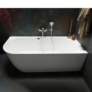 LAUFEN Einbau-Badewanne Pro 800x1800x590 Marbond Eckversion rechts weiss H2449550000001