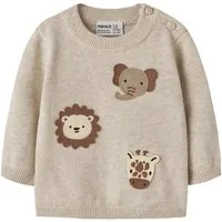 Name It Strickpullover NBMHAPS LS KNIT Baumwolle, regular fit