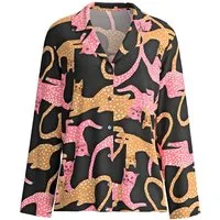 CALIDA Langarmshirt Sleep Over M&M Damen (1-tlg) seidig weich, temperaturausgleichend, glatt