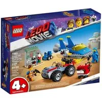 LEGO® 70821 THE MOVIE 2 Emmets und Bennys Werkstatt Konstruktions-Spielset, (Set), LEGO® THE MOVIE 2 Bau- und Reparatur-Werkstatt 2x Fahrzeuge Set