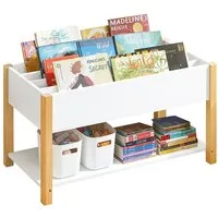 SoBuy Bücherregal KMB35, Kinderregal mit Ablagefächern Aufbewahrungsregal für Kinder