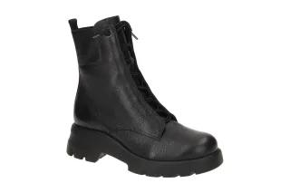 Paul Green Damen Stiefeletten 8216-04 Schwarz bequeme Echtleder-Stiefel