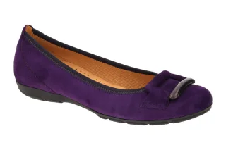 Gabor 54.166 Damen Ballerinas lila purple Echtleder Hovercraft Gummisohle