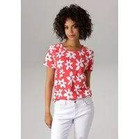 Aniston CASUAL T-Shirt allover mit bunten Blüten bedruckt