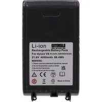 Extensilo Akku passend für Dyson SV10, V8, V8 Absolute Cord-Free, SV12, V8 Staubsauger-Akku Akku Li-Ion 4000 mAh (21,6 V, 1 St), Leistungsfähiger Austausch-Akku für Ihren Staubsauger