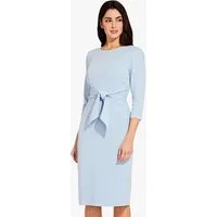 Adrianna Papell Abendkleid Knit Crepe Tie Waist Sheath Edel, schlicht, zeitlose Eleganz
