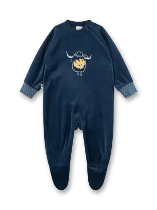 Sanetta - Strampler/Overall dark denim - Gr. - 074