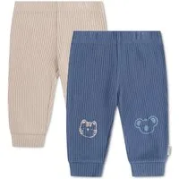 HUGGIES babywear Schlupfhose HUGB 2PK BOTTOMS (Packung, 2-tlg) super bequem, aus Baumwolle mit Rippstruktur