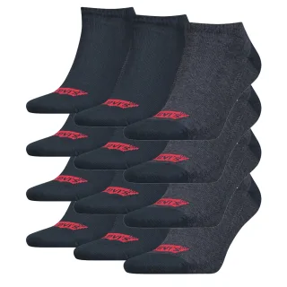 12 Paar Levis 168SF Low Cut Batwing Logo Unisex Socken Sneakersocken Strümpfe 90...