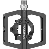 ROCKBROS Fahrradpedale Fahrradpedalset aus Aluminiumlegierung in Schwarz 103 x 98 x 30mm