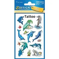 Avery Zweckform Kindertattoo Avery Zweckform - Tattoo Aufkleber - Delfine 56439