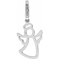 Goldene Hufeisen Charm Engel Engel Karabiner Charm aus 925 Sterling Silber (inkl. Etui), für Gliederarmband oder Halskette