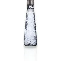 WestCraft Wasserkaraffe Vintage Glas-Wasserflasche 750ml – Diamant oder Linear – Pastellfarben, (1-tlg), Einzeln oder im Set – luftdicht, wiederverwendbar, stylisch & stilvoll
