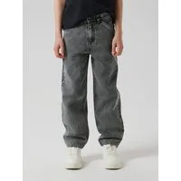 Name It 5-Pocket-Jeans NKMRYAN für Jungen mit geradem Bein und 5-Pocket-Style unifarben, casual, straight fit, Baumwolle, Denim