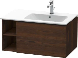 Duravit L-Cube Waschtischunterbau wandhängend Nussbaum gebürstet Matt 820x481x400 mm - LC619206969 LC619206969