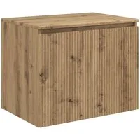 vidaXL Badezimmerspiegelschrank Wandmontierter Badezimmerschrank Artisan-Eiche (1-St)