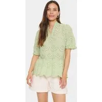 Saint Tropez Kurzarmbluse Bluse kurzarm GeleksaSZ