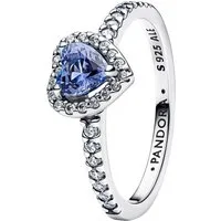 Pandora Silberring Silber DamenFunkelndes Erhabenes Blau