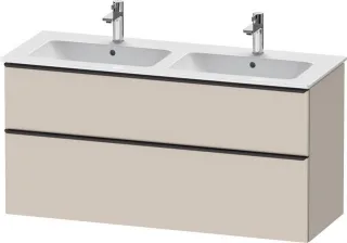 Duravit D-Neo Waschtischunterbau wandhängend Taupe Matt 1280x462x625 mm - DE43650BD910000 DE43650BD910000