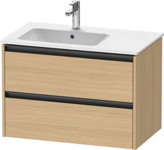 Duravit Ketho.2 Waschtischunterbau wandhängend Natur Eiche Matt 810x480x549 mm - K25267030300000 K25267030300000