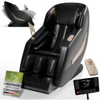 Juskys Massagesessel Paros, Ganzkörpermassage, SL-Track, Zero-Gravity, Touchscreen, Fernbedienung