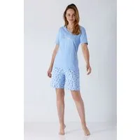 Hajo Schlafanzug Damen Schlafanzug Shorty Premium Cotton