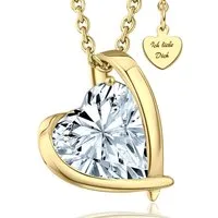 LOVENEST Herzkette Herzkette Silber 925 Halskette Damen *Ich Liebe Dich* Herzanhänger (Silberkette Anhänger Geschenke für Frauen Weihnachtsgeschenk Freundin, Geschenkset Damenkette Weihnachten Set), Sie Geburtstag Hochzeitstag Liebesbeweis Liebesgesc