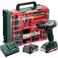 metabo Akku-Schrauber BS 18 Set 18 V 48 Nm (602207710) + 2x Akku 2,0 Ah + Lader + Koffer