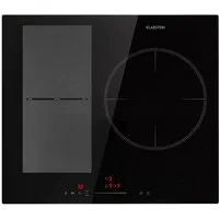 Klarstein Induktions-Kochfeld Delicatessa 3 Flex, Einbau Glaskeramikkochfeld 3 Platten Elektro Einbaukochfeld Induktion
