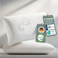 Blumtal Nackenkissen Nackenstützkissen aus Memory Foam, Oeko-TEX® Zertifiziert, Ergonomisches Kopfkissen mit Waschbarem Bezug